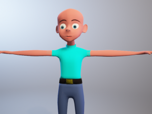 character cartoon boy 3D Model