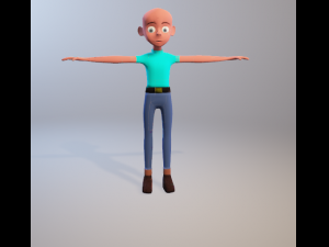character cartoon boy Modelo 3D