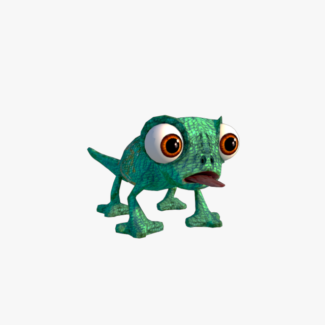 lizard cartoon Modello 3D .c4d .max .obj .3ds .fbx .stl .blend 
