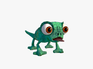 lizard cartoon 3D Model