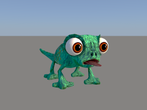lizard cartoon Modello 3D
