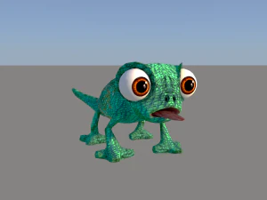 lizard cartoon 3D Model