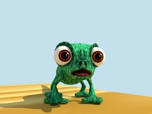 lizard cartoon 3D Model