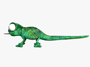 lizard cartoon Modello 3D