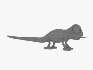 lizard cartoon Modello 3D