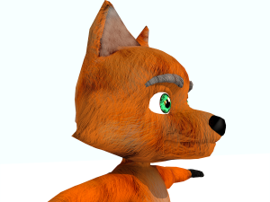 fox cartoon 3D Model