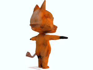 fox cartoon 3D Model