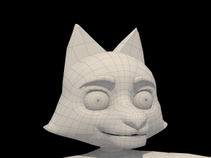 fox cartoon 3D Model