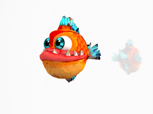 fish cartoon 3D Model