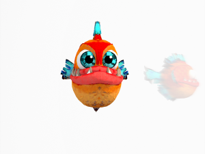 fish cartoon 3D मॉडल