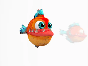 fish cartoon 3D Model