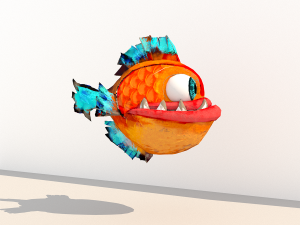 fish cartoon 3D मॉडल