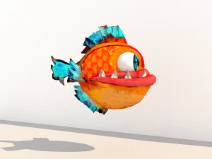 fish cartoon 3D Model
