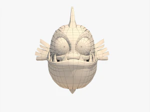 fish cartoon 3D Model