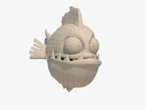 fish cartoon 3D Model