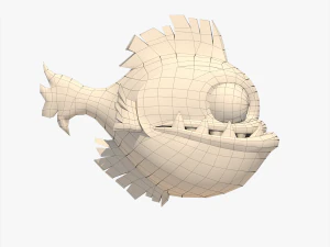 fish cartoon 3D Model