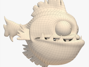 fish cartoon 3D मॉडल