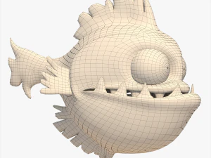 fish cartoon 3D Model