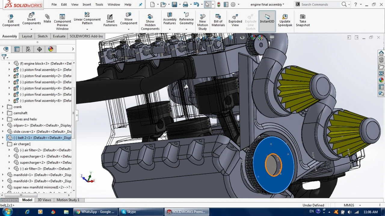 v6 engine 3D Model .c4d .max .obj .3ds .fbx .stl .blend