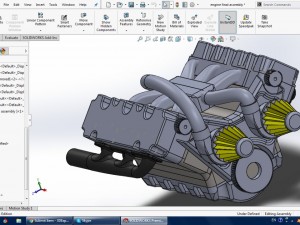 v6 engine 3D 모델