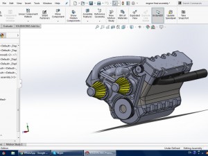 v6 engine 3D 모델