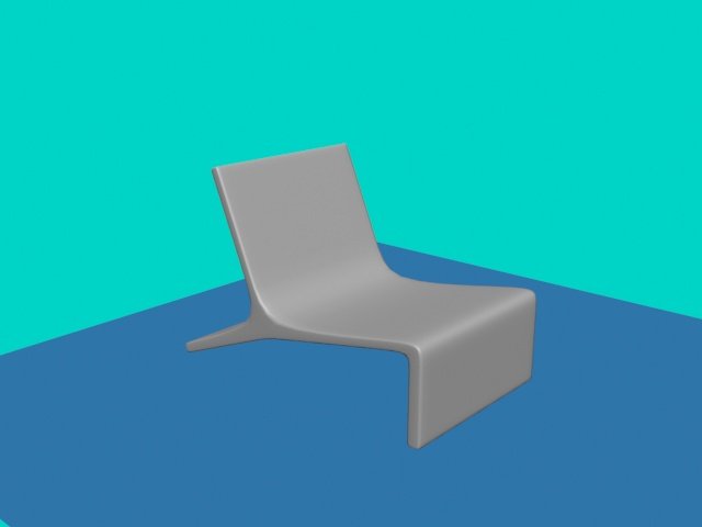 stylish chair Modelo 3D .c4d .max .obj .3ds .fbx .stl .blend 