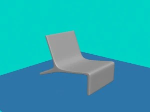 chaise &eacute;l&eacute;gante Modèle 3D