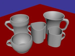 caneca e xícara de café Modelo 3D