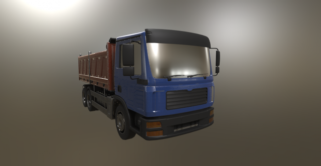 truck 3D Model .c4d .max .obj .3ds .fbx .stl .blend 