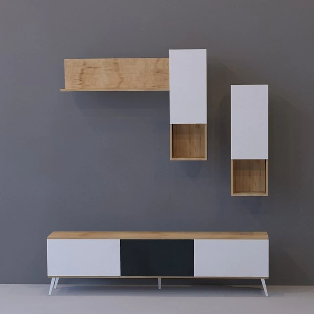 tv stand 3D Model .c4d .max .obj .3ds .fbx .stl .blend
