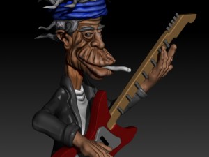 keith richards 3D 프린트 모델
