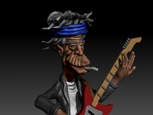 keith richards 3D 打印模型