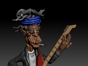 keith richards 3D 打印模型