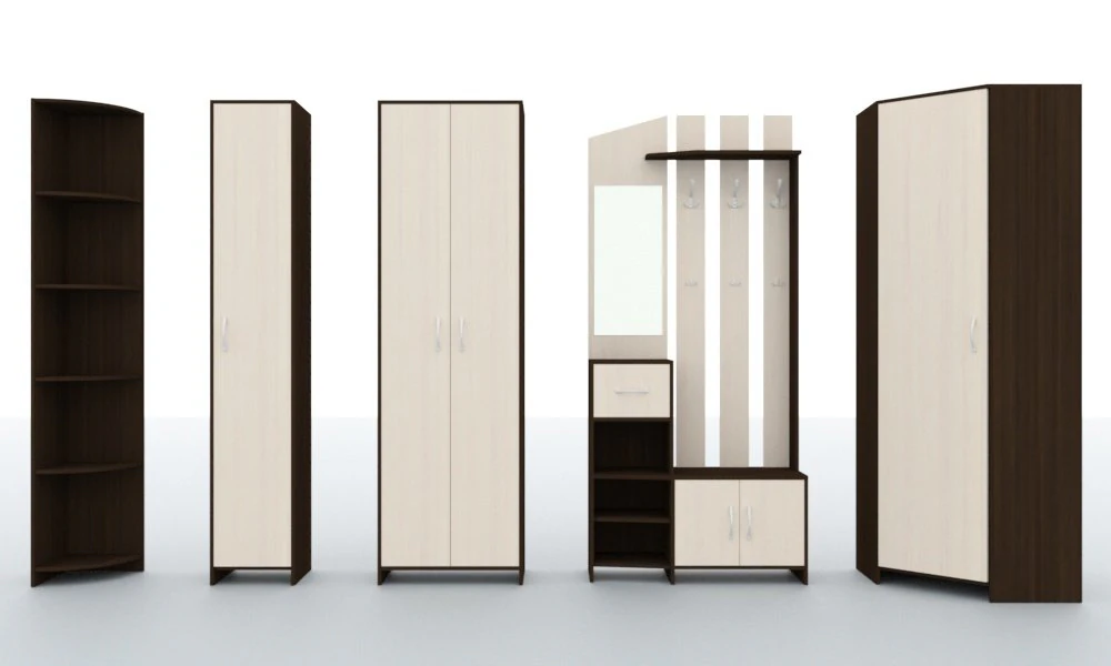 furniture in the hallway 3D Model .c4d .max .obj .3ds .fbx .stl .blend 