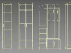 furniture in the hallway Modèle 3D