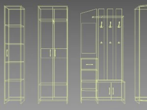 furniture in the hallway 3D Model