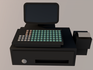 cash desk 2 Modello 3D