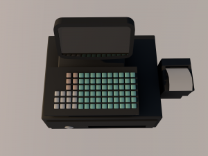 cash desk 2 3D 模型