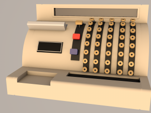 cash desk Modello 3D