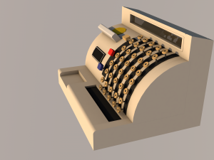 cash desk 3Dモデル