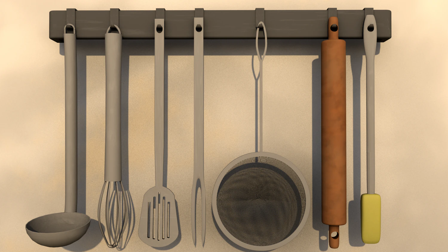 kitchenware 3D Model .c4d .max .obj .3ds .fbx .stl .blend