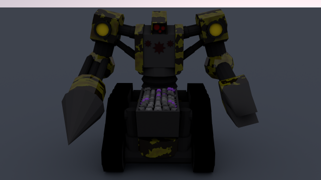 mining robot 3D 모델 .c4d .max .obj .3ds .fbx .stl .blend 
