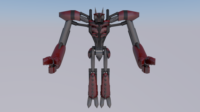robot 3D Model .c4d .max .obj .3ds .fbx .stl .blend 