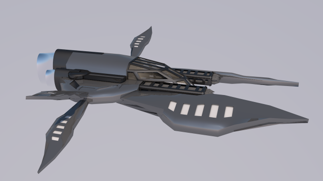 space ship Modello 3D .c4d .max .obj .3ds .fbx .stl .blend