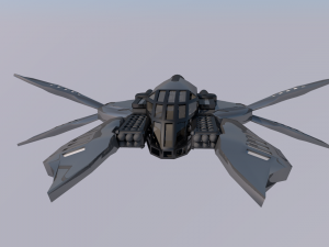 space ship Modello 3D