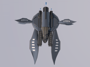 space ship Modello 3D
