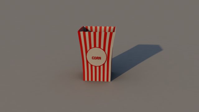 popcorn Modelo 3D .c4d .max .obj .3ds .fbx .stl .blend 