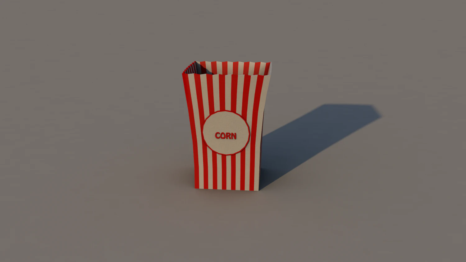 popcorn 3D Model .c4d .max .obj .3ds .fbx .stl .blend 