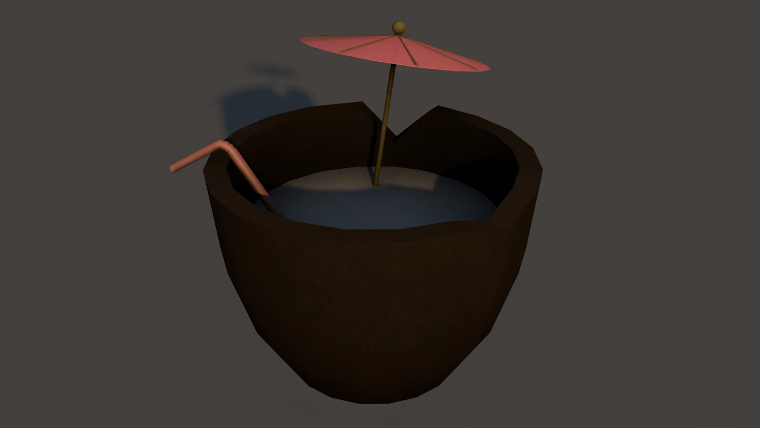 tropical drink 3D Model .c4d .max .obj .3ds .fbx .stl .blend 