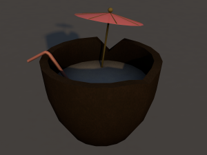 tropical drink 3D Model
